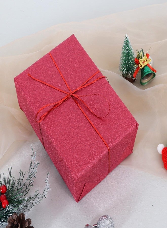 بيشيدا لفة ورق تغليف لامع باللون الأحمر النبيذي من بيشيدا، 17 بوصة × 32.8 قدم، لون موحد، ورق تغليف هدايا لامع، ورق تغليف لأعياد الميلاد، وحفلات الزفاف، وحفلات التخرج، وعيد الميلاد - Image 2